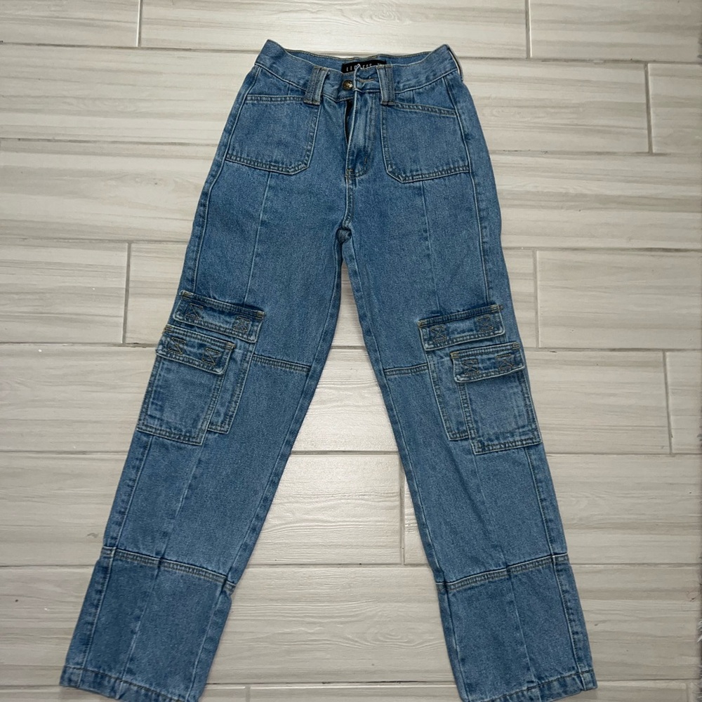 Lioness Cargo Blue Jeans